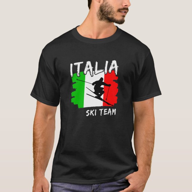 Italia Ski T-Shirt (Vorderseite)