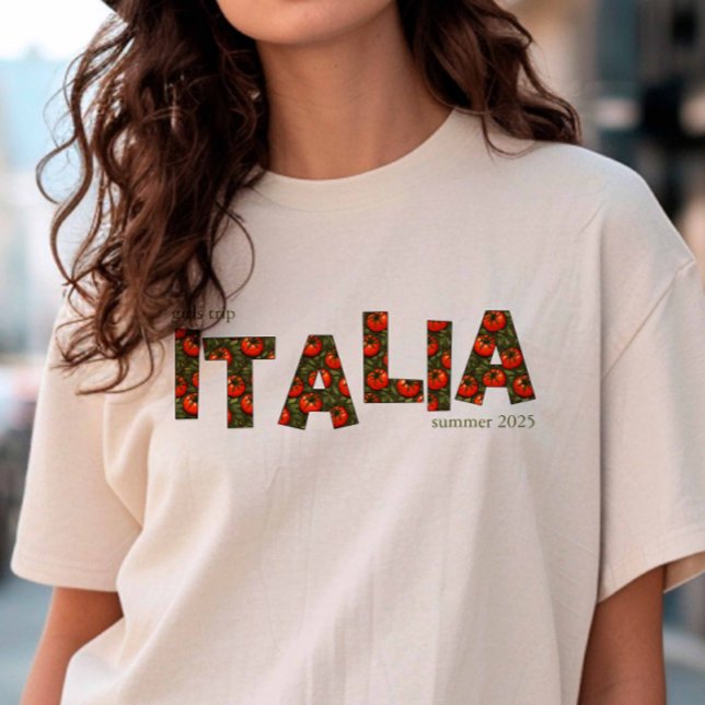 Italia Tomato Summer Girls Trip T-Shirt (Tomato Girl Summer shirt)