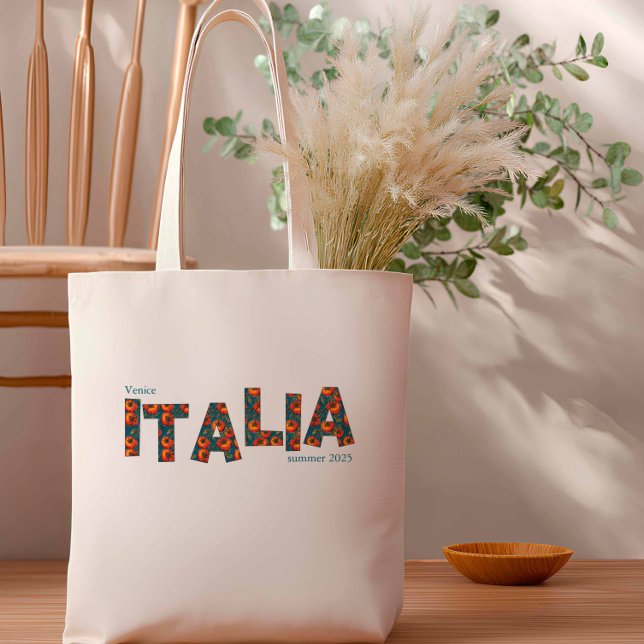 Italia Tomato Summer Italien Girls Trip Tragetasche (Customizable Italia Tote Bag)