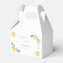 Italian Blue Bow Lemon That's Amore Bridal Shower Geschenkschachtel