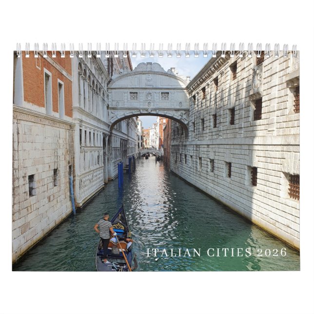 Italian cities 2026 calendar kalender (Titelbild)
