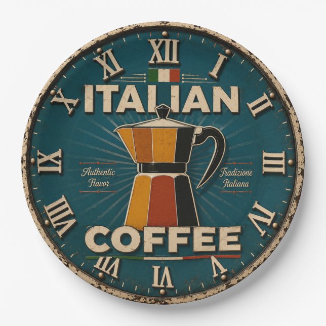 Italian Coffee  Pappteller (Vorderseite)