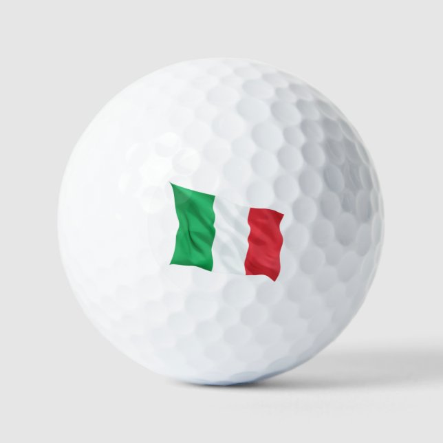 Italian Flag Golf Balls Golfball (Vorderseite)