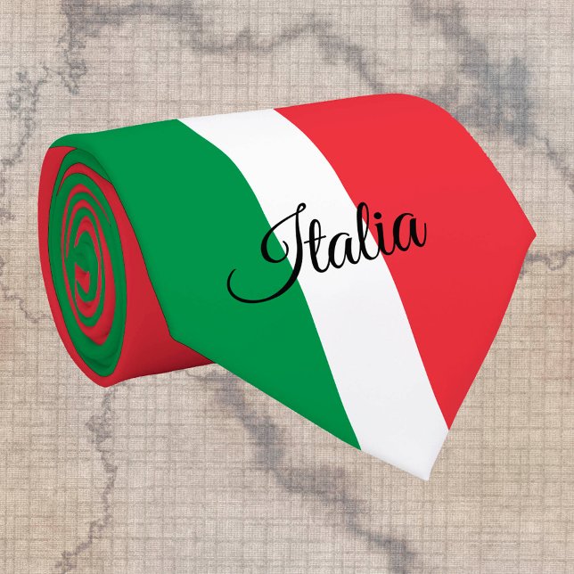 Italian Flag & Italy business, travel /sports fans Krawatte (Von Creator hochgeladen)