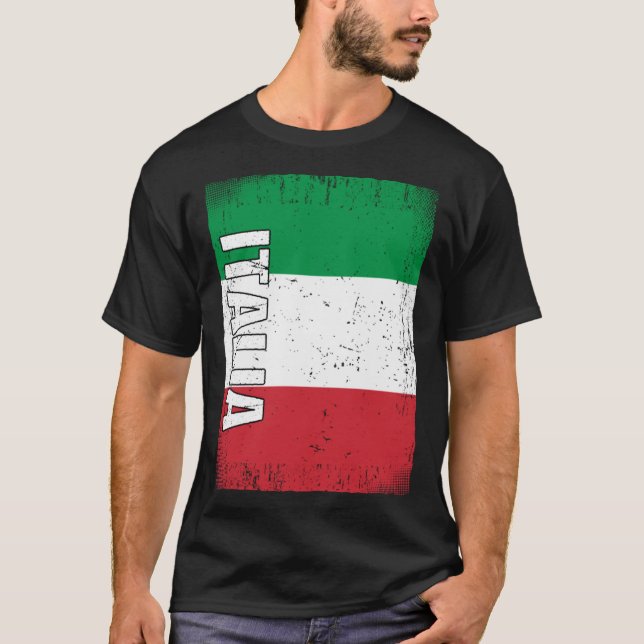 Italian Flag Italy T-Shirt (Vorderseite)