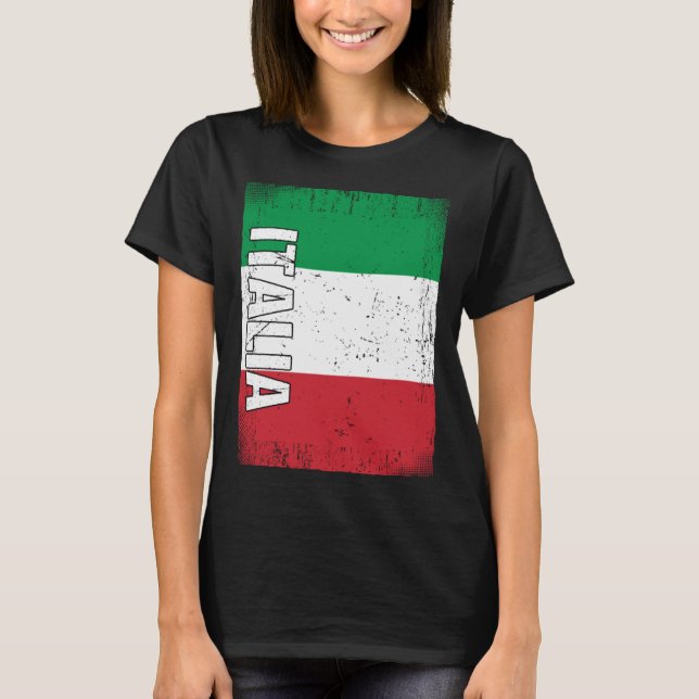 Italian Flag Italy T-Shirt (Vorderseite)