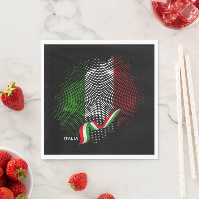Italian flag serviette (Beispiel)
