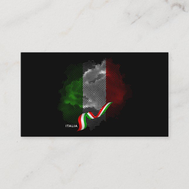 Italian flag visitenkarte (Vorderseite)