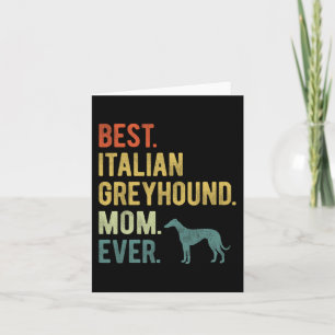 Italian Greyhound-Mama für Hunde-Liebhaber Muttert Karte