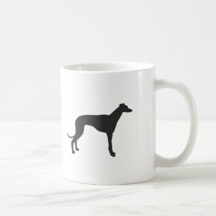 Italian Greyhound silhouette in black Kaffeetasse