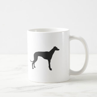 Italian Greyhound silhouette in black Kaffeetasse