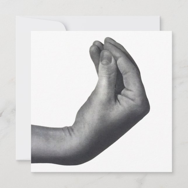 Italian Hand Karte (Vorderseite)