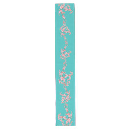 Italian-Inspired Cherry Blossom Green  Großer Tischläufer