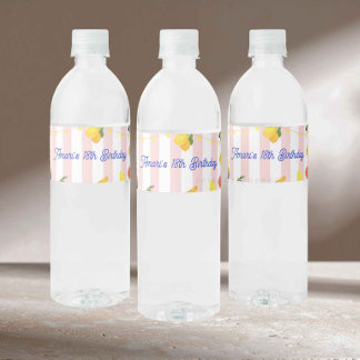 Italian La Dolce Vita Water Bottle Label