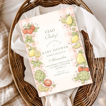 Italian Market Produce Baby Shower