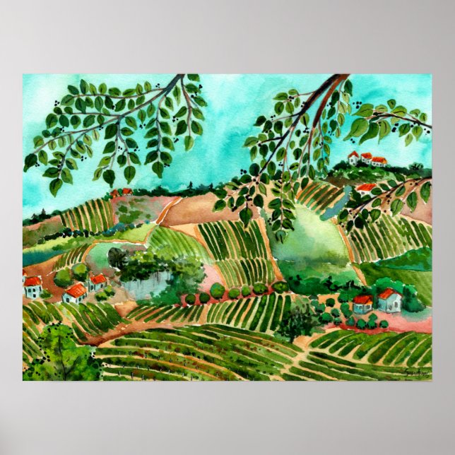 Italian Vineyards Poster (Vorne)