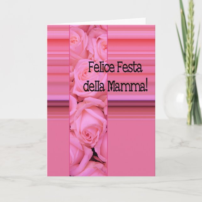 Italianischer Muttertag glücklich! Karte (Vorderseite)
