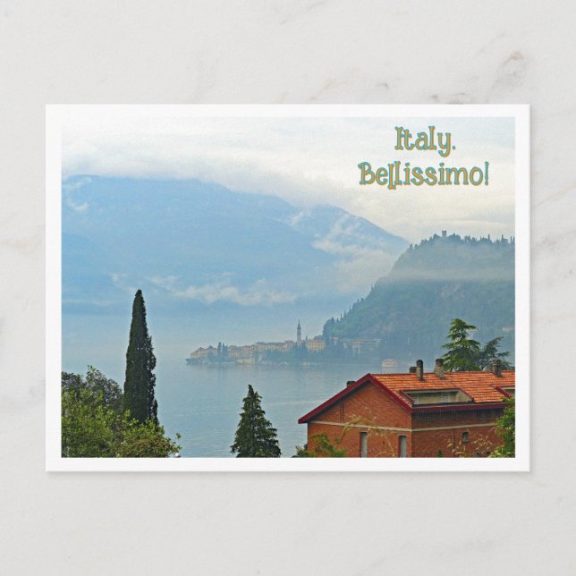 Italie. Bellissimo ! Carte postale Village dans le (Devant)