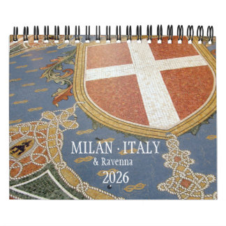 ITALIE - Calendrier Milan & Ravenne 2026