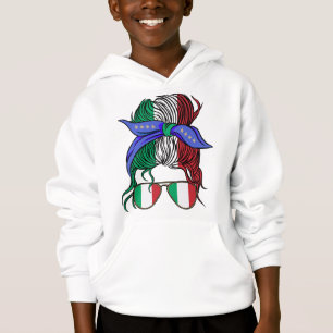 Italie chaotique pain avec drapeau italien
