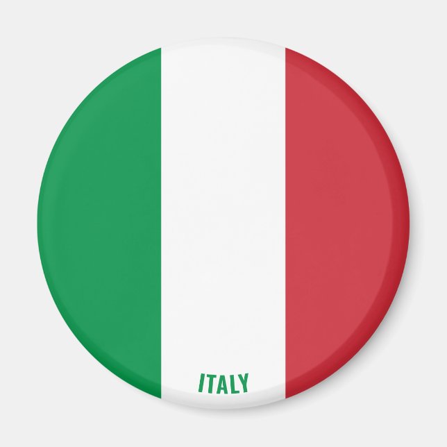 Italie Drapeau charmant aimant patriotique (Devant)