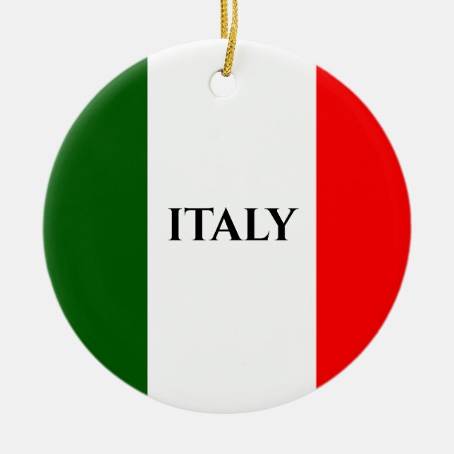 Italie Drapeau italien ornement design (Devant)