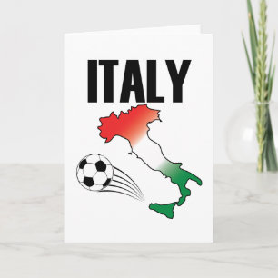 Italie Football Carte Ventilateur Boot Soccer Ball