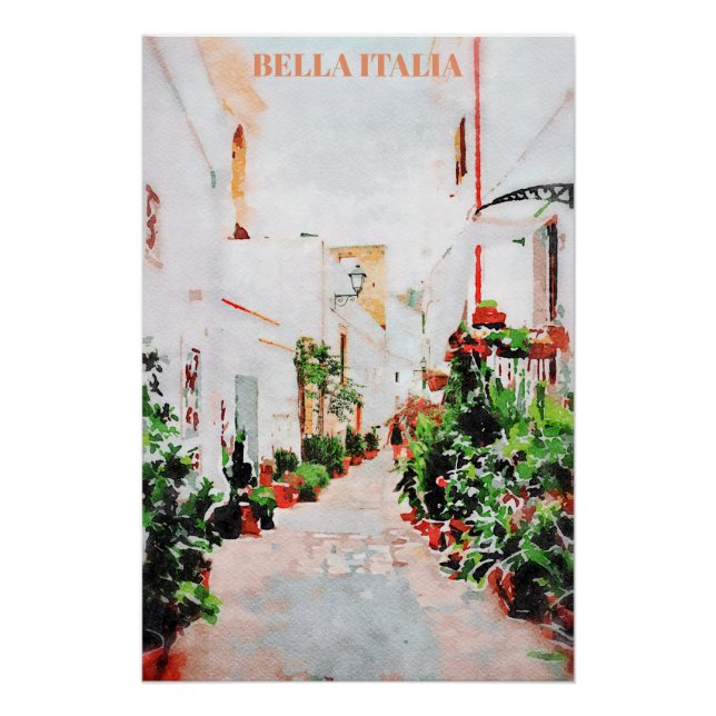** Italie Italie AP12 Street Plantes Poster (Devant)