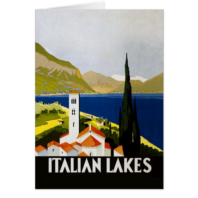 Italie Lacs Vintage voyage Italie (Devant)