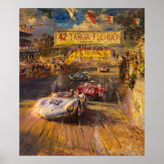 Italie Poster de course Art (Devant)