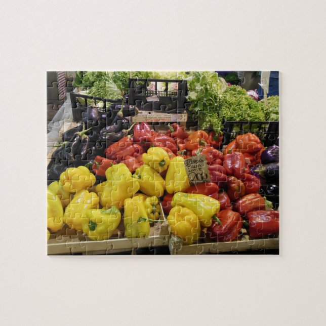 Italie Puzzle du marché alimentaire (Horizontal)