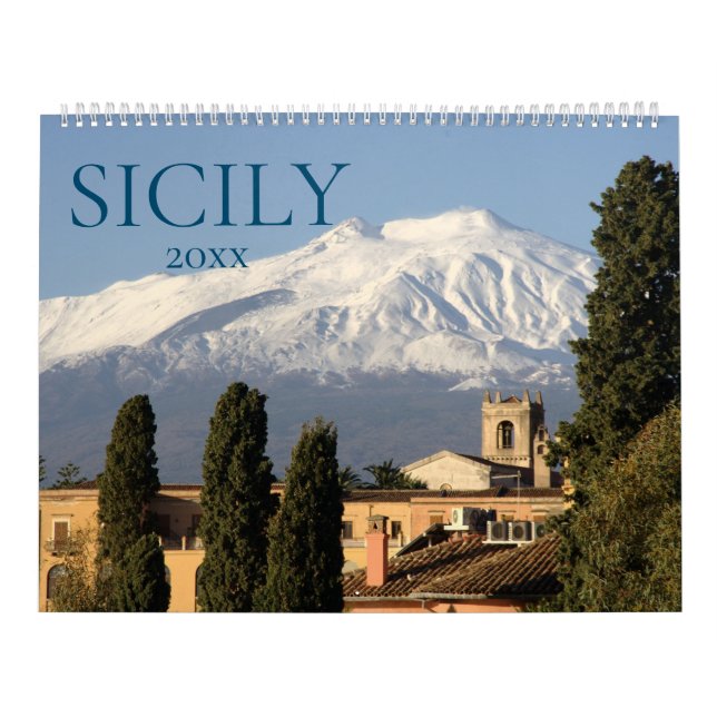 Italie Sicile Sicilia Calendrier esthétique du mur (Protection)