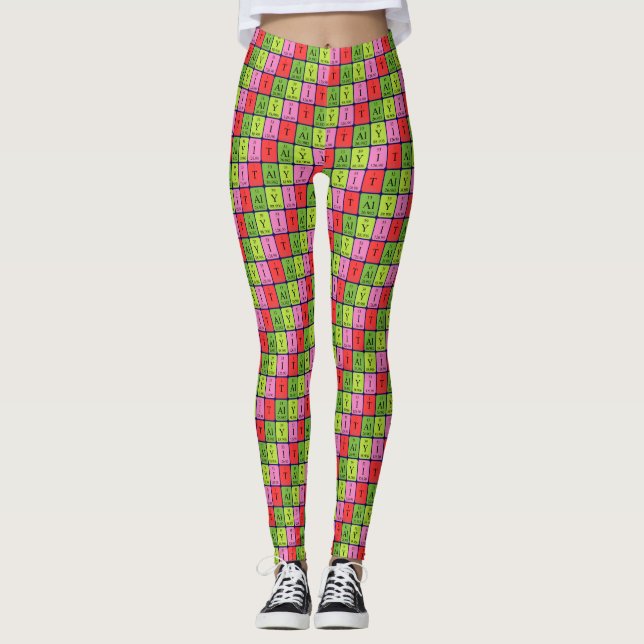 Italie tableau périodique leggings patriotiques 1 (Devant)