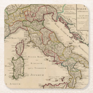 Italien 16 rechteckiger pappuntersetzer