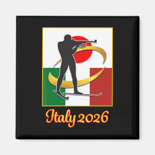 Italien 2026 Biathlon Japan Italien Flaggen 2026 W Magnet