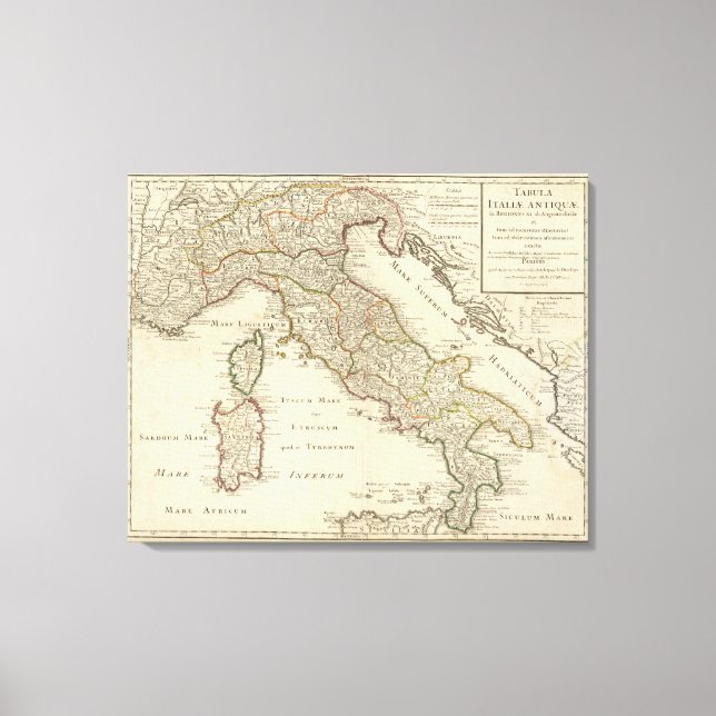 Italien 20 leinwanddruck (Vorderseite)