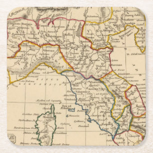 Italien 20 rechteckiger pappuntersetzer