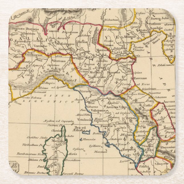 Italien 20 rechteckiger pappuntersetzer (Vorderseite)