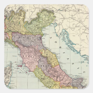 Italien 28 quadratischer aufkleber