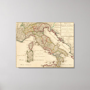 Italien 3 leinwanddruck