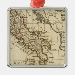 Italien 9 silbernes ornament