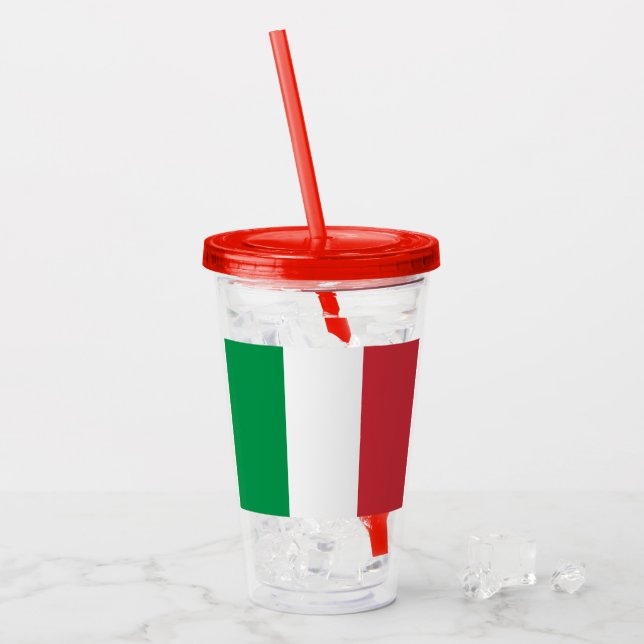 Italien Acryltrinkbecher (Vorderseite Ice)