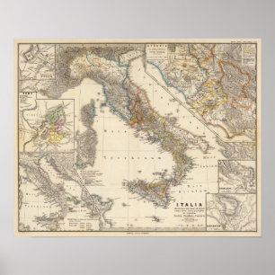 Italien adiectis iis poster