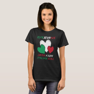 Italien Alle Lieben ein schönes italienisches Mädc T-Shirt