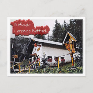 Italien - Alphütte Lorenzo Bottari - Dolomiti Postkarte