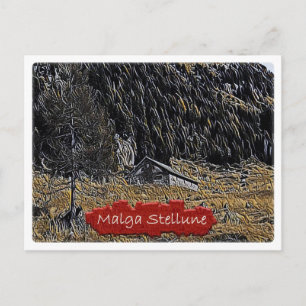 Italien - Alphütte Malga Stellune - Dolomiti - Postkarte