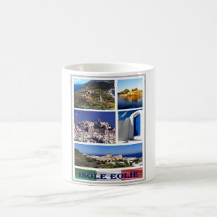 Italien - Äolische Inseln - Mosaik - Kaffeetasse