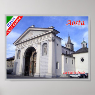 Italien - Aostatal - Aostatal - Kathedrale - Poster