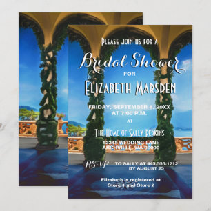 Italien Arches Elegant Bridal Dusche Einladung