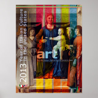 Italien Art Poster Jahr der italienischen Kultur i